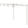 vidaXL P&eacute;rgola de jard&iacute;n marr&oacute;n antiguo 4x3x2,5 m hierro