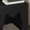 vidaXL Casa para Gatos Negro 42,5 x 40 x 53,5 cm Madera de ingenier&iacute;a