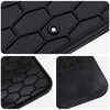vidaXL Alfombrilla de Coche 4 pcs Negro TPE