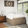 vidaXL Cama box spring con colch&oacute;n cuero sint&eacute;tico capuchino 120x190cm