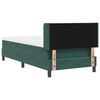 vidaXL Cama tipo Box Spring Verde oscuro 190 x 90 cm Terciopelo