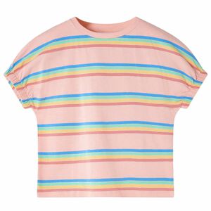 vidaXL Camiseta infantil color melocot&oacute;n 128