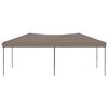 vidaXL Carpa para fiestas plegable gris taupe 3x6 m