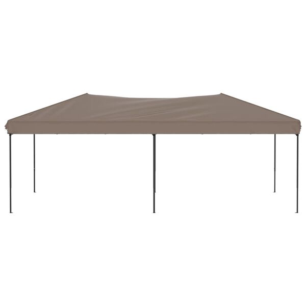 vidaXL Carpa para fiestas plegable gris taupe 3x6 m