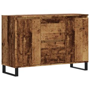 vidaXL Aparador de madera de ingenier&iacute;a envejecida 101,5x35x70 cm