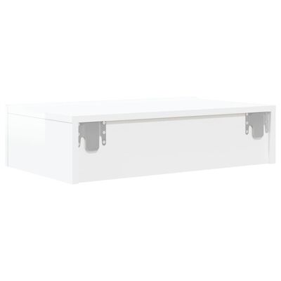 vidaXL Mueble de TV con luces LED blanco con brillo 60x35x15,5 cm