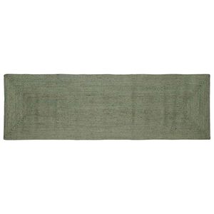 vidaXL Alfombra de &aacute;rea Verde oliva 80 x 300 cm yute