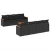 vidaXL Patio Sofa Set 8 plaza Black