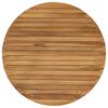 vidaXL Encimera &Oslash; 80 x 3,5 Redondo Madera de teca maciza Natural