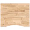 vidaXL Tablero escritorio rectangular madera maciza roble sin tratar