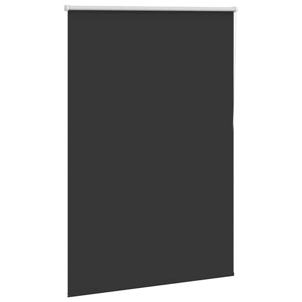vidaXL Estor Enrollable Opaco negro 110x175 cm Tela Ancho 105,7 cm