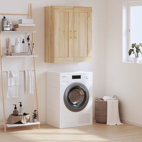 vidaXL Armario de pared madera ingenier&iacute;a roble Sonoma 69,5x34x90 cm