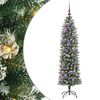 vidaXL &Aacute;rbol Navide&ntilde;o Artificial Delgado Verde y blanco 150 cm