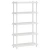 vidaXL Estanter&iacute;a 5 niveles 100 x 40 x 177 cm PP Blanco