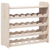 vidaXL Botellero con tablero superior madera maciza pino 67,5x25x60 cm
