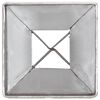 vidaXL Picas de tierra 6 uds acero galvanizado plateado 7x7x75 cm