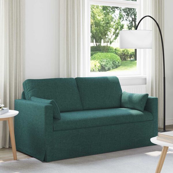 vidaXL Sof&aacute; Verde oscuro 158 x 78 x 80 cm tela