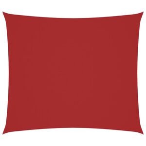 vidaXL Toldo de vela rectangular tela Oxford rojo 2x2,5 m