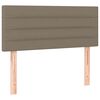 vidaXL Cama box spring con colch&oacute;n tela gris taupe 90x190 cm