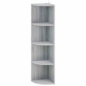 vidaXL Estante de esquina 4 niveles 31,5 x 31 x 130 cm