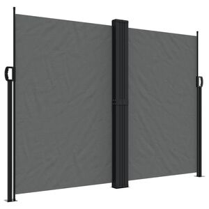 vidaXL Toldo lateral retr&aacute;ctil antracita 180x1200 cm