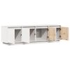vidaXL Mueble de TV madera maciza de pino blanco 156x37x45 cm
