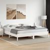 vidaXL Estructura de cama sin colchón madera maciza blanca 200x200 cm