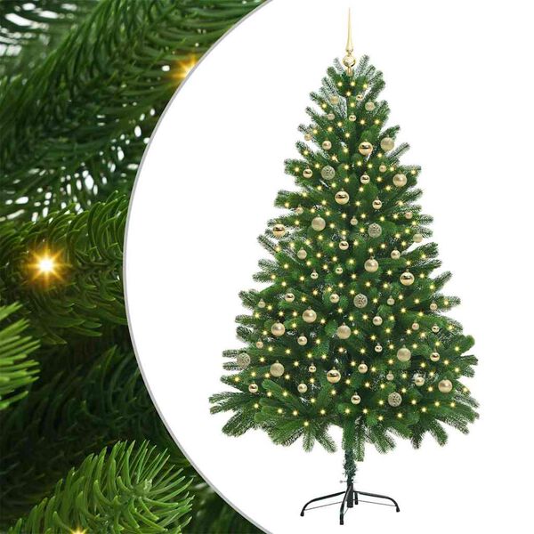 vidaXL &Aacute;rbol de Navidad con 300 LED con soporte Verde 210 cm PE
