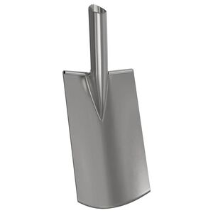 vidaXL Cabeza de pala Plateado 43 x 17 cm