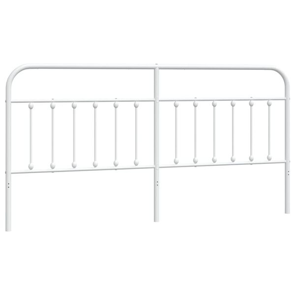 vidaXL Cabecero de metal blanco 200 cm