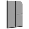 vidaXL Enclosure de Ducha Negro 120 x 140 cm Vidrio ESG y Aluminio
