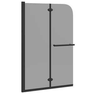 vidaXL Enclosure de Ducha Negro 95 x 140 cm Vidrio ESG y Aluminio