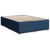 vidaXL Cama box spring con colch&oacute;n tela azul 140x200 cm