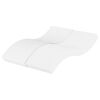 vidaXL Colch&oacute;n de espuma dureza H2 H3 blanco 120x220 cm