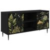 vidaXL Mueble de TV RHENEN 102 x 33 x 51 cm Roble Negro