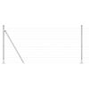 vidaXL Valla con Poste Plateado 1 x 25 m Acero