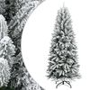 vidaXL &Aacute;rboles de Navidad Blanco C&aacute;lido PVC, pl&aacute;stico, acero y PE