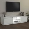 vidaXL Mueble para TV con luces LED blanco 140x40x36 cm