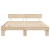 vidaXL Estructura de cama Natural 180 x 200 cm Madera de pino macizo