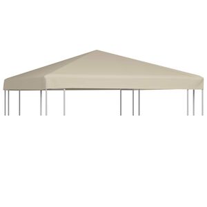 vidaXL Toldo de cenador 310 g/m&sup2; 3x3 m beige