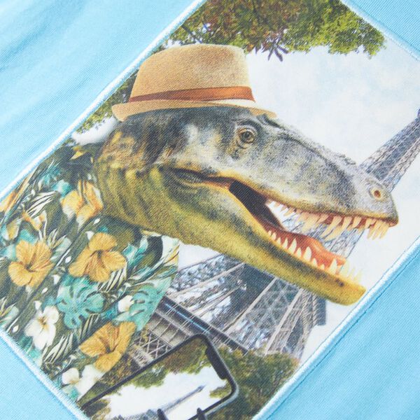 Camiseta infantil aguamarina 128