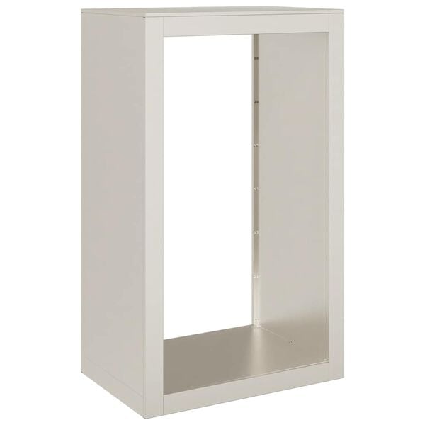 Le&ntilde;ero vidaXL 60x40x100 cm Acero oxidado