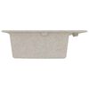 vidaXL Fregadero de cocina Beige 79 x 50 x 31 cm granito