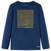 vidaXL Camiseta infantil de manga larga azul marino 92