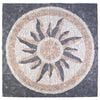 vidaXL Mosaicos con patr&oacute;n de sol Multicolor 120 x 120 cm M&aacute;rmol