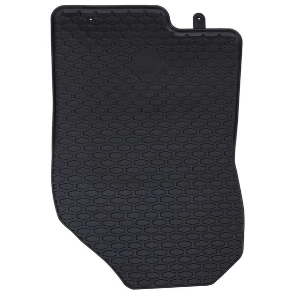 vidaXL Alfombrilla de Coche 4 pcs Negro Goma