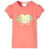 vidaXL Camiseta infantil color coral 92