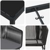 vidaXL Conjunto de Comedor de Jard&iacute;n con coj&iacute;n 3 pcs Negro