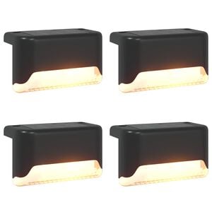 vidaXL Luces solares exteriores con pico de tierra 4 pcs Blanco C&aacute;lido