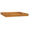 vidaXL Bandeja de madera de teca maciza 70x70 cm